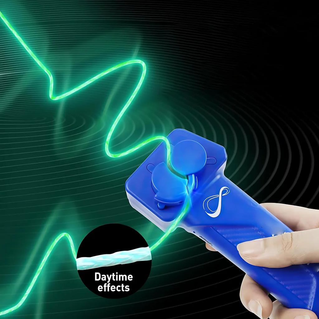 String Toy Glow In The Dark, USB Electric String Rope Fidget Toys, Handheld String Cool Toy,  Gifts for Kids Adults