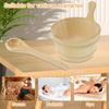 4L Wooden Sauna Bucket with Handle Sauna Bucket and Ladle Set Practical Sauna Water Bucket and Ladle Portable Wood SPA Bucket