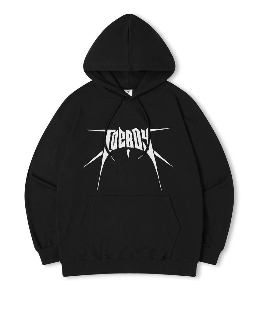 Cross Overfit Brushed Print Hooded Sweatshirt