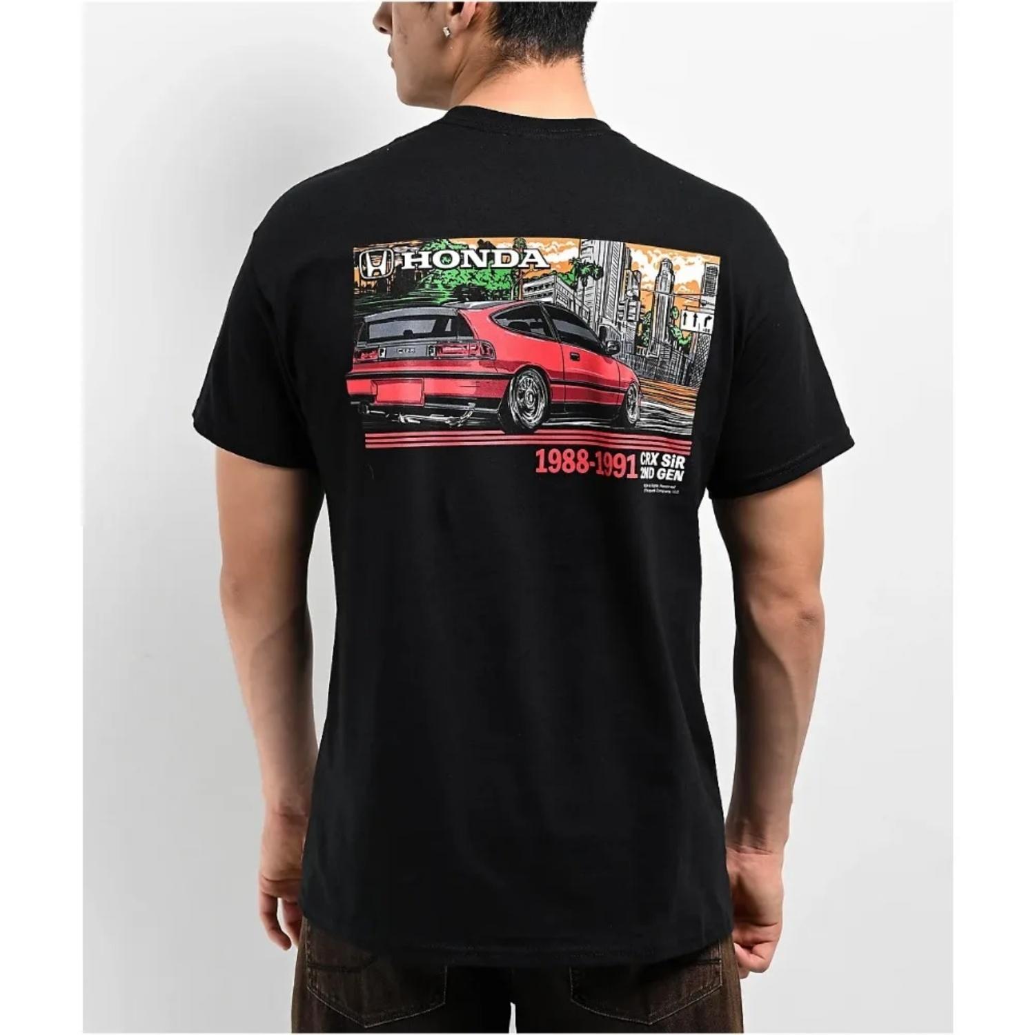 

Мужская и женская футболка Honda Honda Civic EF Летняя Новая Мотоциклетная футболка Гонки С коротким рукавом Весна Велоспорт Внедорожник Верх S чёрный