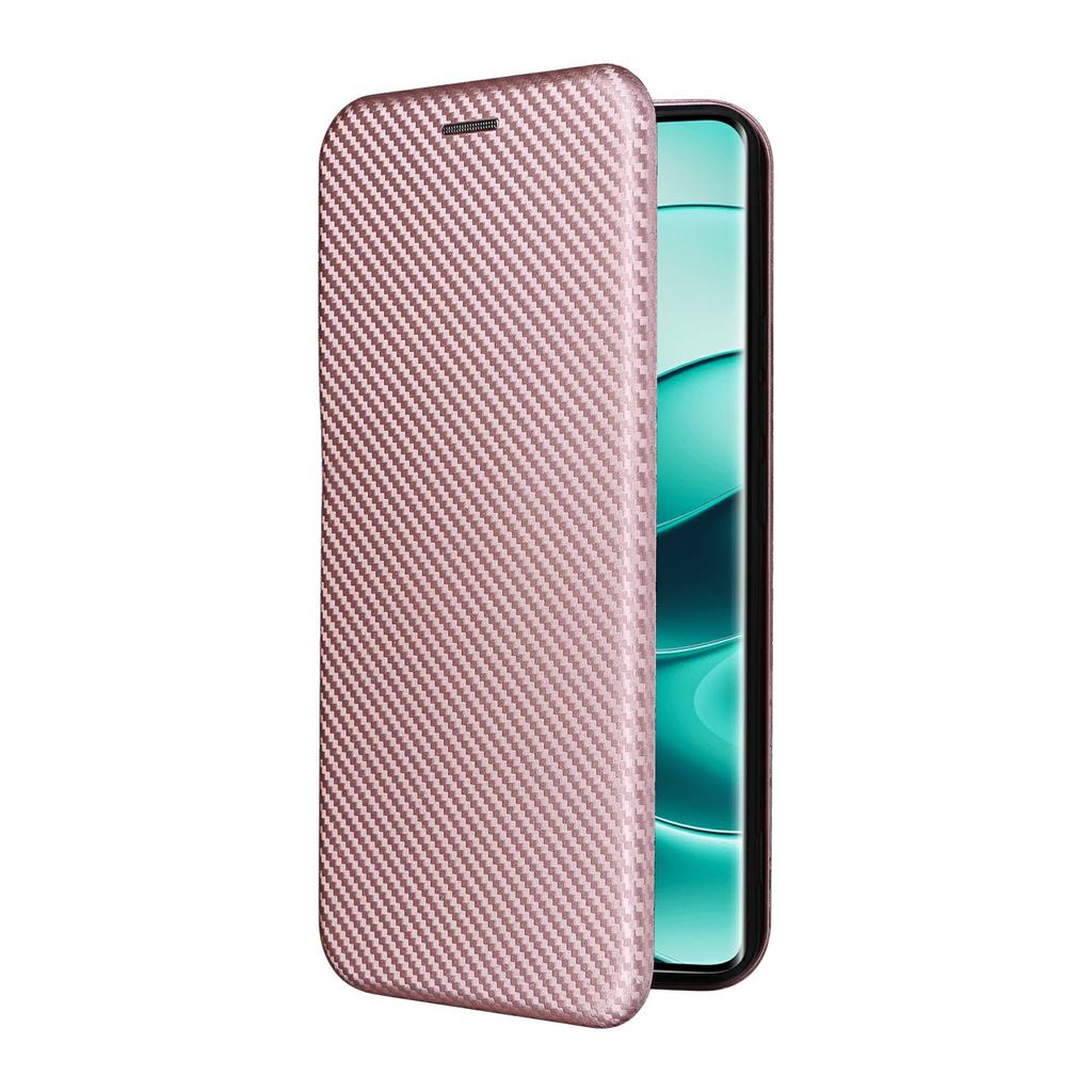 For Xiaomi Redmi Note 14 Pro 5G/Poco X7 5G Case Carbon Fiber Texture Drop-Proof PU Leather Phone Cover