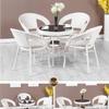 Jingfan 5-Piece Plastic Rattan Dining Set