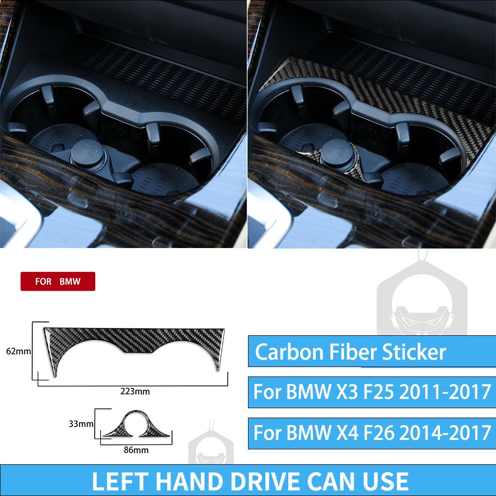 For BMW X3 F25 2011-2017 For X4 F26 2014-2017 Accessories Interior Dashboard Gear Outlet Full Set Kit Carbon Fiber Cover Sticker