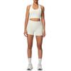 European & American Halter Sports Bra and High Waist Yoga Shorts Set for Women