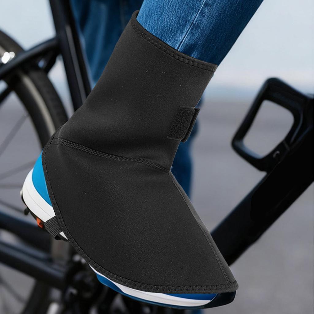 1 Pair Outdoor Skiing Warm Leg Covers for Motorcycle Riding Winter Sports Velvet Foot Covers for Men Women