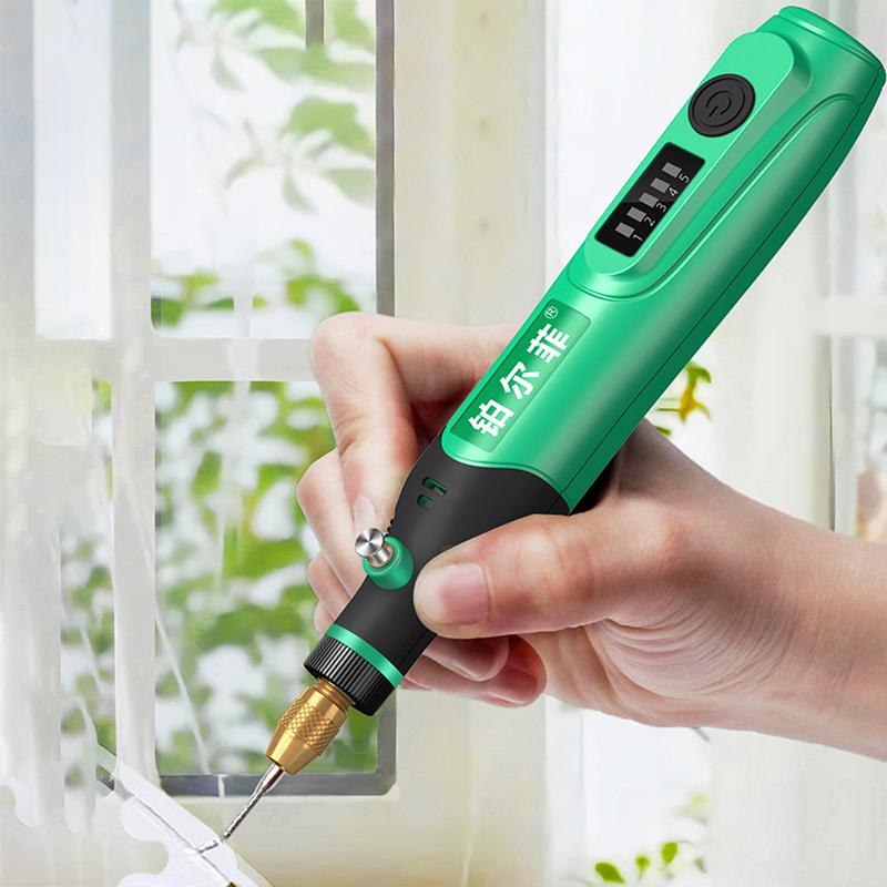 Eu/Us 24Pcs 110-240V Mini Drill Polishing Engraver Pen Grinder Electric Rotary Tool Grinding Machine Miniature Household Tool