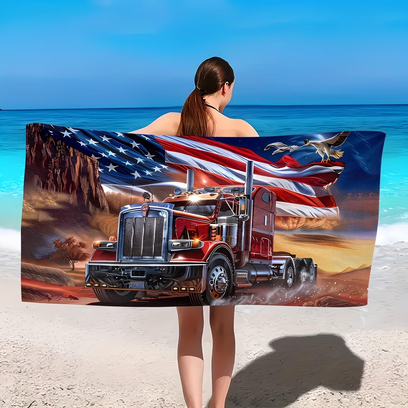 Independence Day Eagle Beach Towel Us 250 Weeks Microfiber Bath Towel Water Absorption Quick Drying 140x70