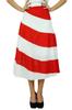 Bimba Women's Spiral Summer Midi Skirt A Line Boho Chic Skrit With Side Zip