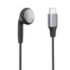 Earphone Single Side Earphone With Microphone for Smartphones Secure In Ear Design, Reinforced Cable, Wide  Use