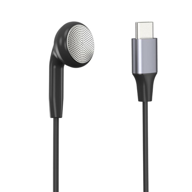 Earphone Single Side Earphone With Microphone for Smartphones Secure In Ear Design, Reinforced Cable, Wide Use