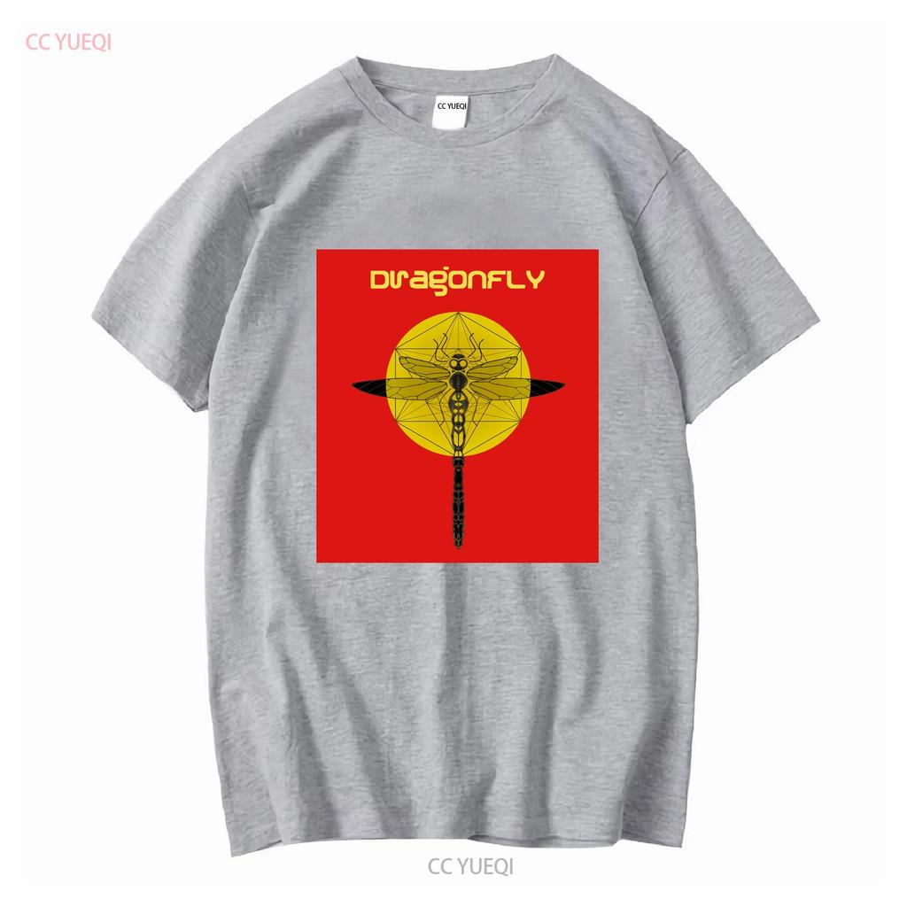 Psychedelic Trance Music Dragonfly Records Mens Cotton T Shirt vintage Washed Stretched Stylish Slightly Comfortable Versatile