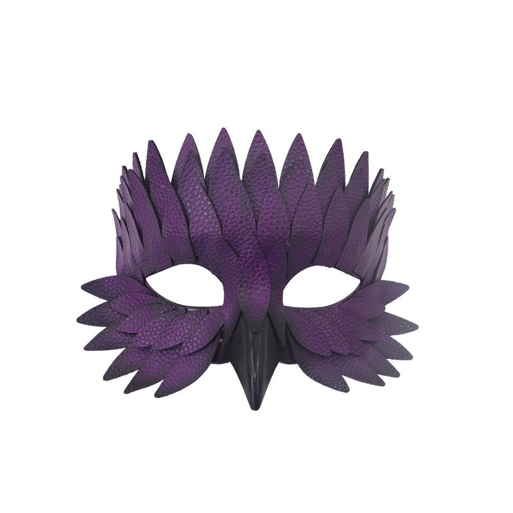 Owl Shape Costume Party Mask Colorful Feather Mask Creative Party Mask  Costume Party