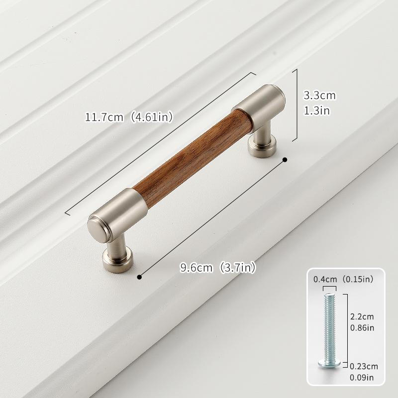 New Style Black Walnut Solid Wood Handle for Cabinets, Drawers, or Wardrobes