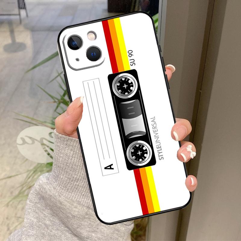 Retro VHS Tape Case For iPhone 17 Pro Max 15 14 13 12 11 16 Pro Max Plus 12 13 Mini 16e 17 Air Back Cover