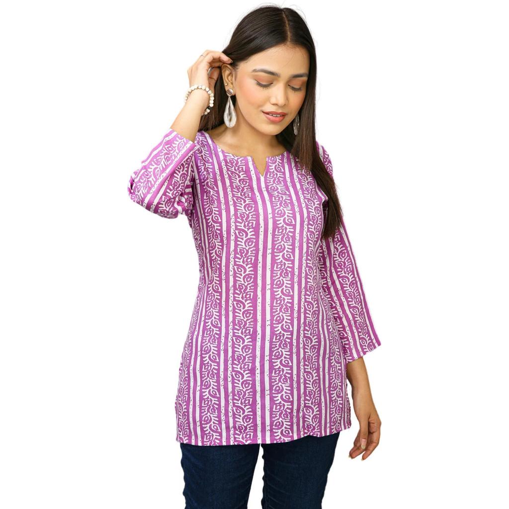 Indian Women Straight Top Kurta Set Viscose Rayon Ethnic Tunic Kurti Set Dress