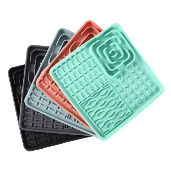 Cat Lick Mat Dogs Fun Cups Non-Slip Dog Slow Feeder with Suction Enrichment Treat Mat