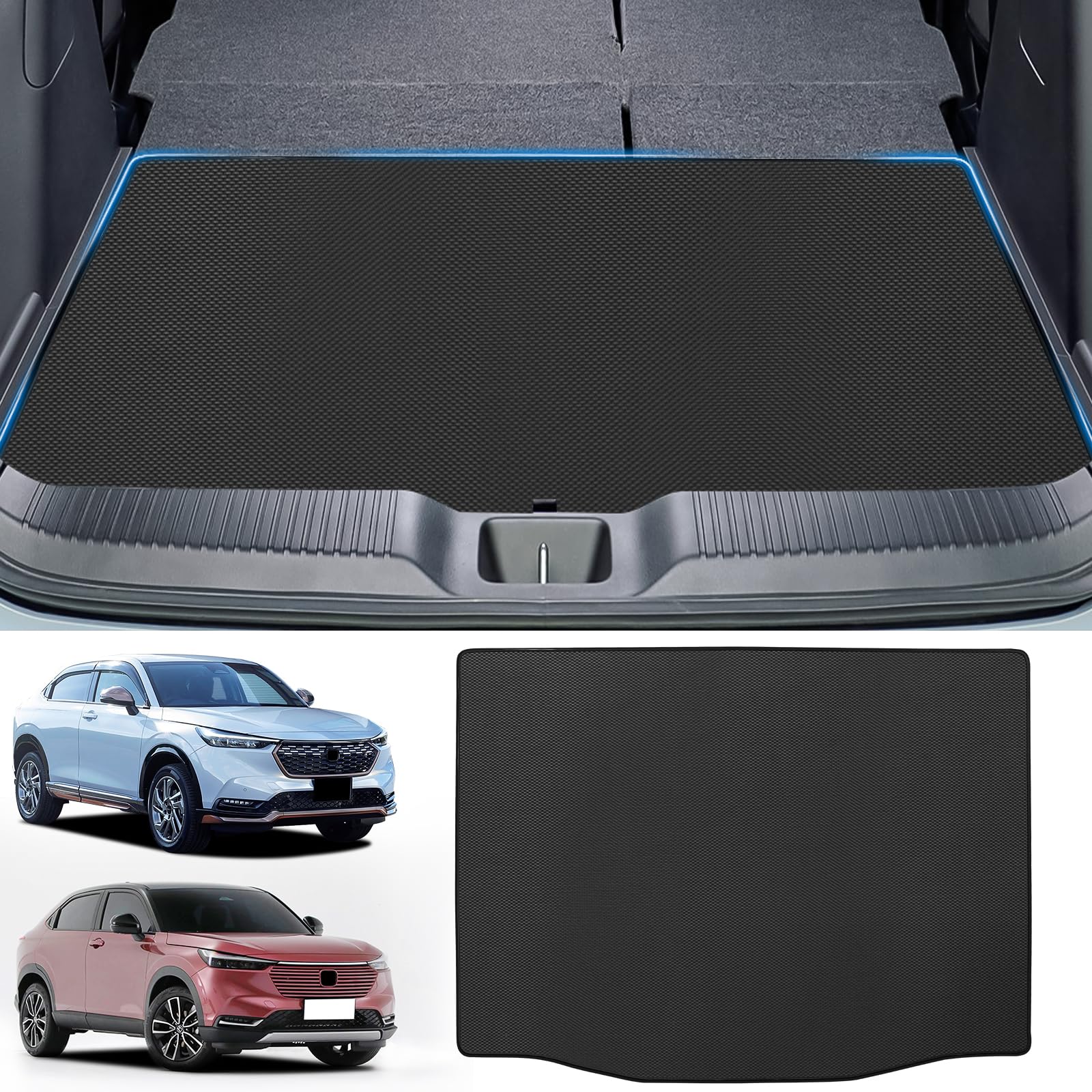 

Коврик в багажник Vezel VEZEL RV3 RV4 RV5 RV6 эксклюзивный 2D коврик в багажник ПВХ материал коврик для груза защитный коврик для хранения водонепроницаемый поддон для багажа простая установка