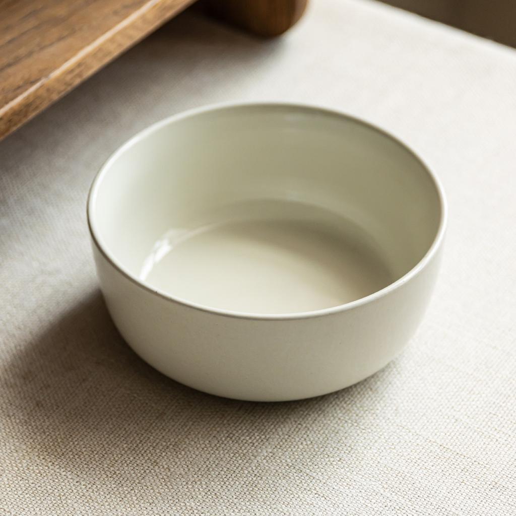 Simple Ceramic Bowl Salad Bowl Home Restaurant Hotel Commercial Tableware Bowl Home Round Vegetable Bowl Instant Noodle Bowl