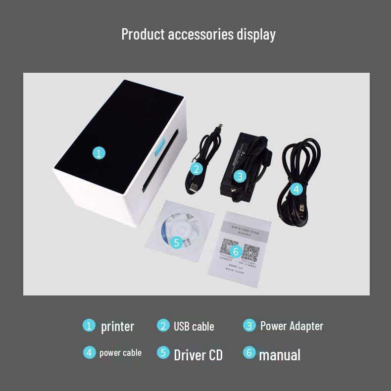 E-waybill Thermal Express Label: 100x150MM Self-Adhesive Printer