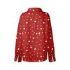 Women's Shirt Blouse Print Button Long Sleeve Casual Basic Shirt Collar Regular Top