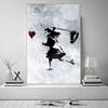 Street Graffiti Abstract Art Wall Posters Girl With Balloon Modern Home Room Decor Canvas Painting Mural Pictures Prints Artwork