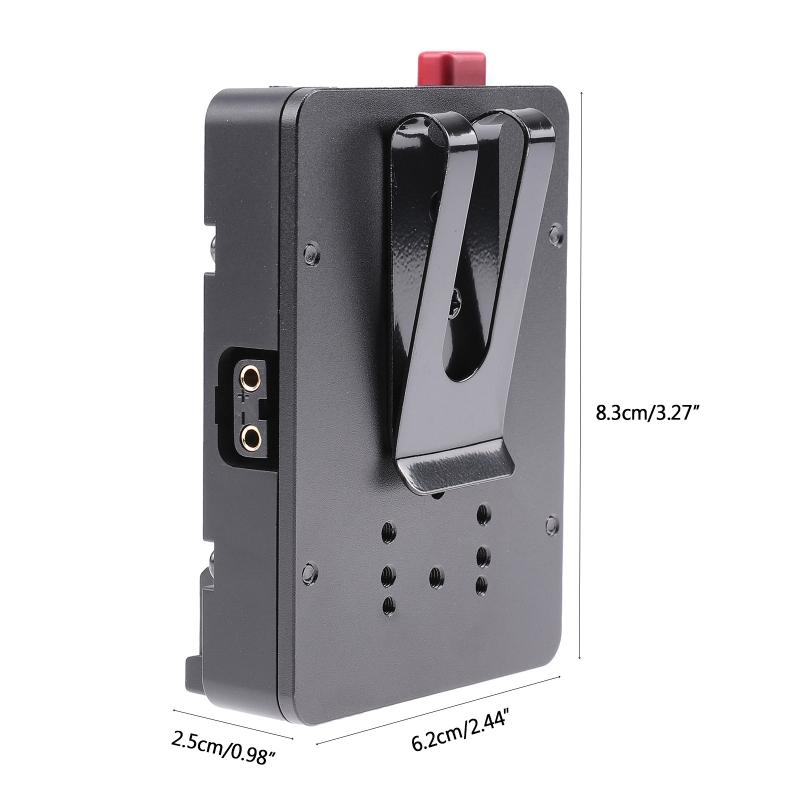 Pocket Sized  for  V-Lock V-Mount Battery Power Supply Plate Adapter with -tap Clamp for  -F Series Battery
