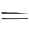 2Pcs Folding Antenna 6dbi High Gain SMA Interface Independent Channels Waterproof Glue Stick Antenna for NB IOT Modules