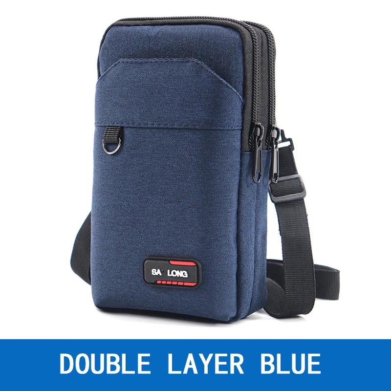 

Спорт на відкритому повітрі Діагональна водонепроникна поясна сумка Два або три шари Військова чоловіча сумка для мобільного телефону Кемпінг Полювання Тактична сумка