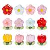 Ceramic Flower Pen Holder Cute Desk Office Storage Box Stationery Shelf Multifunctional Aesthetic Desktop Organizer for Makeup Tools Rulers Brushes