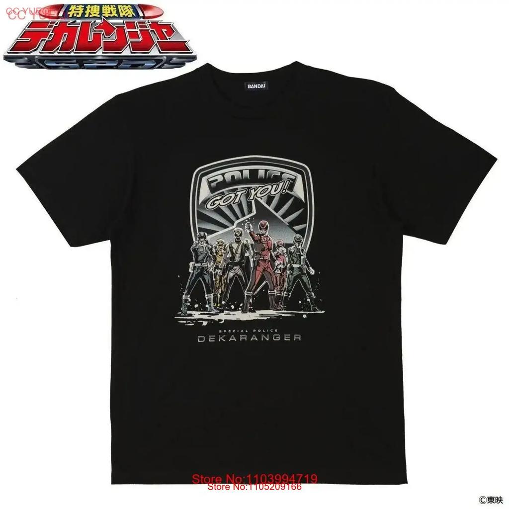 Toei Hero T shirt Tokusou Sentai Dekaranger American comic style Japan New Pre vintage Washed homme Casual
