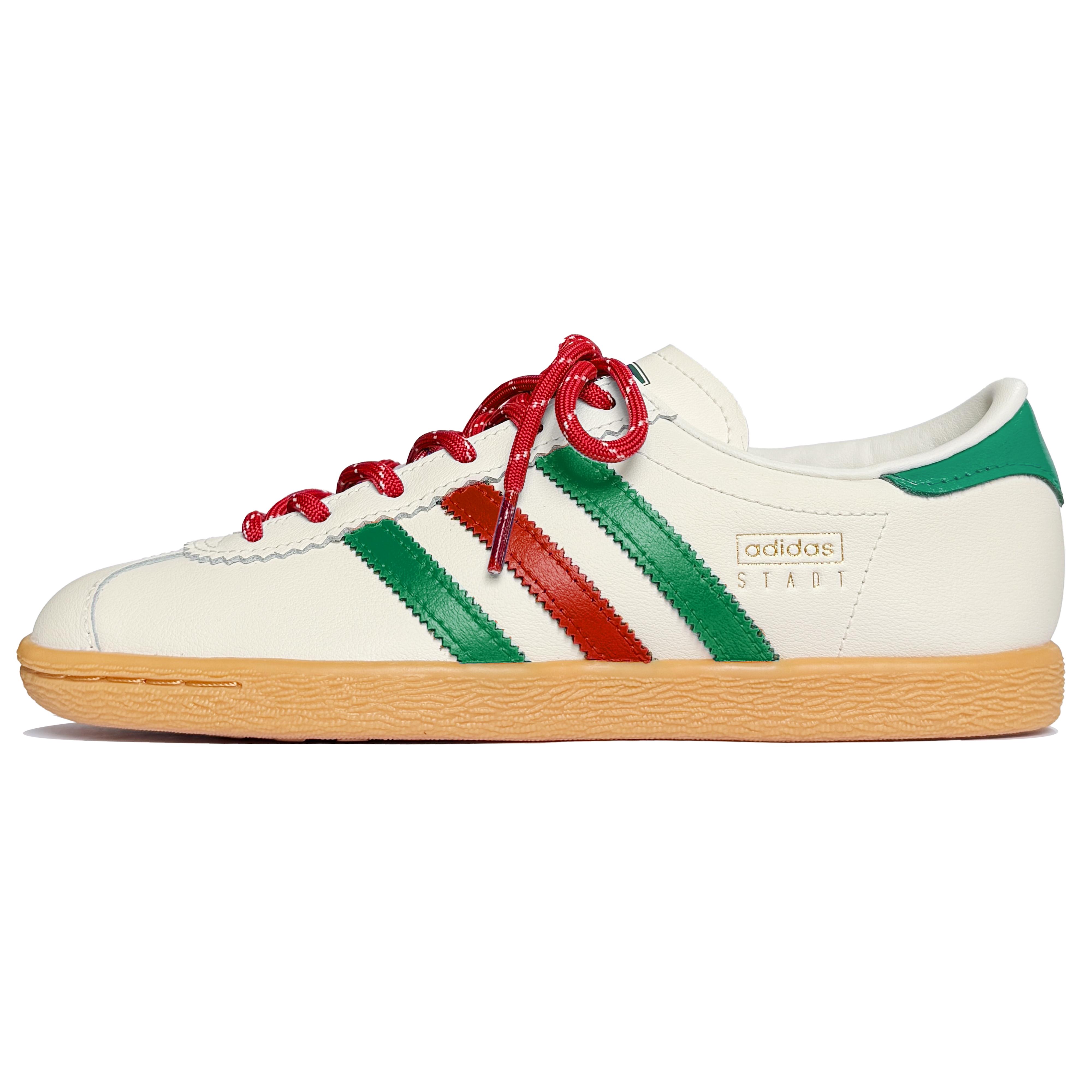 

Adidas Originals Stadt Moon Mail, Space Wormhole Cushioning Low top Skateboard Shoes Unisex Red White Green JR8311(TeamK-) 42