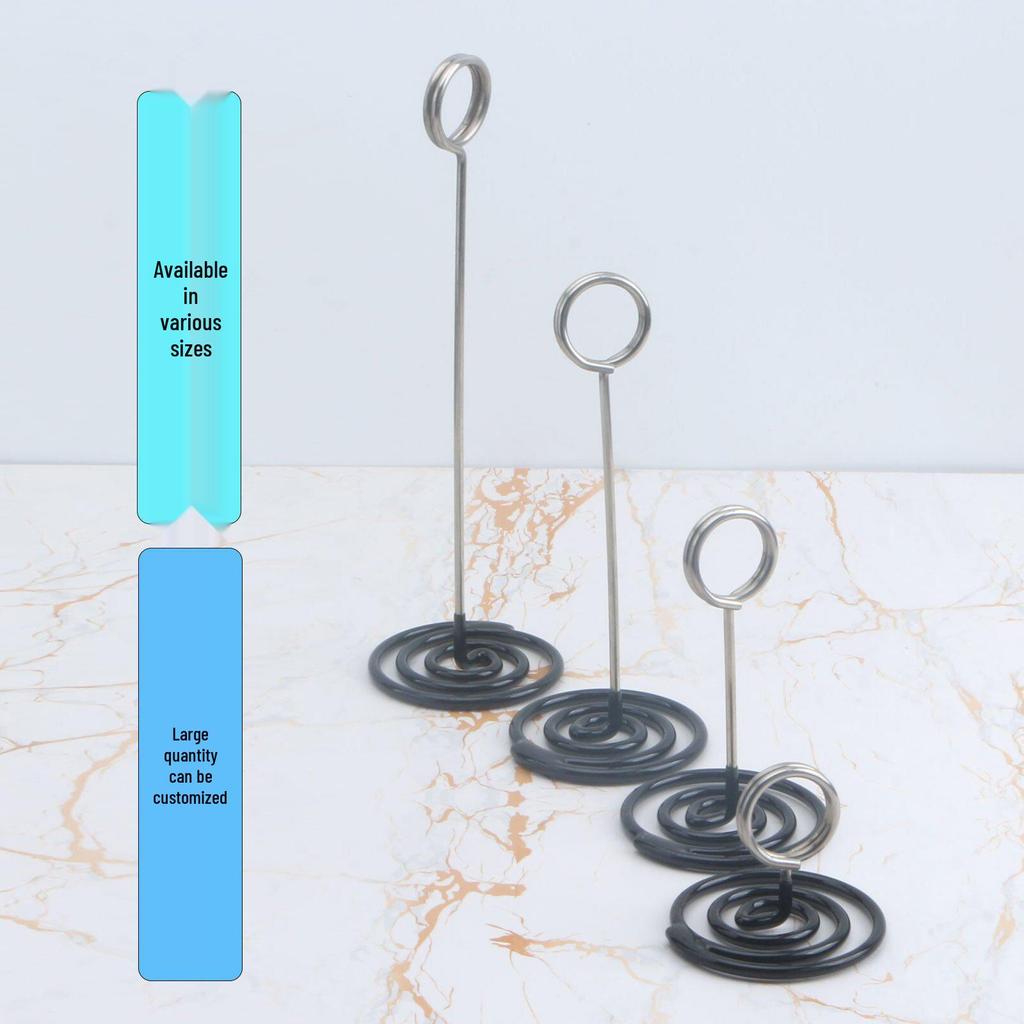 304 Stainless Steel Rotating Menu Holder & Message Clip