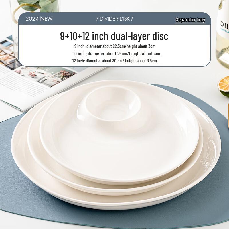 SMVP Ceramic Divided Plates & Sushi Dishes