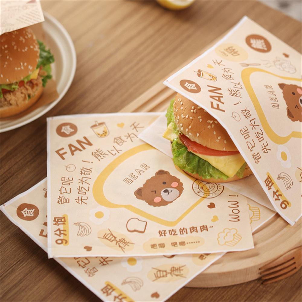 Čtvercový sendvičový papír Hygienický Všestranný Ekologický Oblíbená volba Odolný Inovativní design Udržujte své jídlo čerstvé Toasty