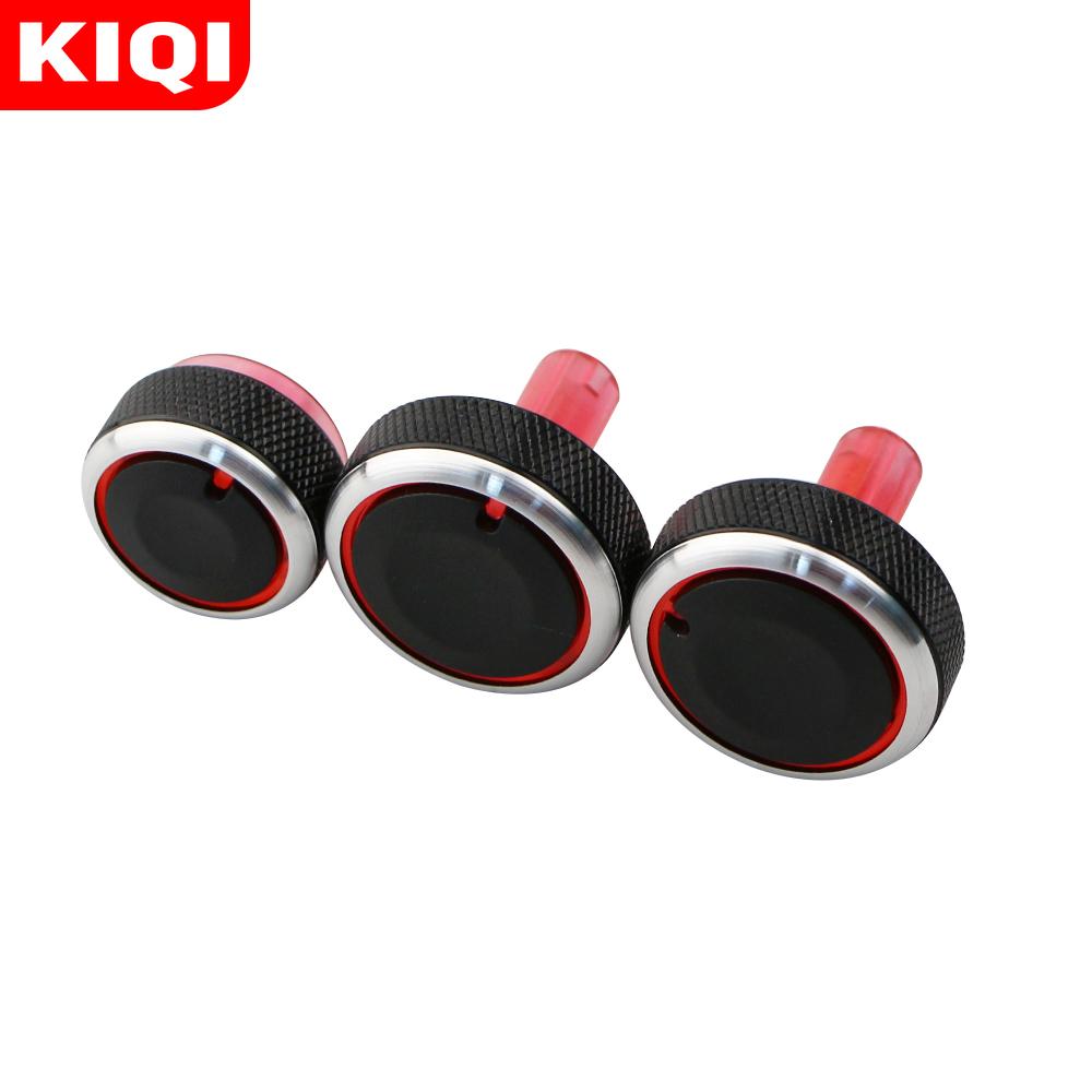

KIQI 3Pcs AC Knob Fit for Nissan New Sunny March Air Conditioning Heat Control Switch Knobs Aluminum Alloy Parts Accessories чёрный