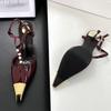 Sexy Metal Pointed Toe Stiletto Sandal Women Luxury Pearls Strap Buckle Designer High Heels Party Prom Shoes Summer Women Pumps
