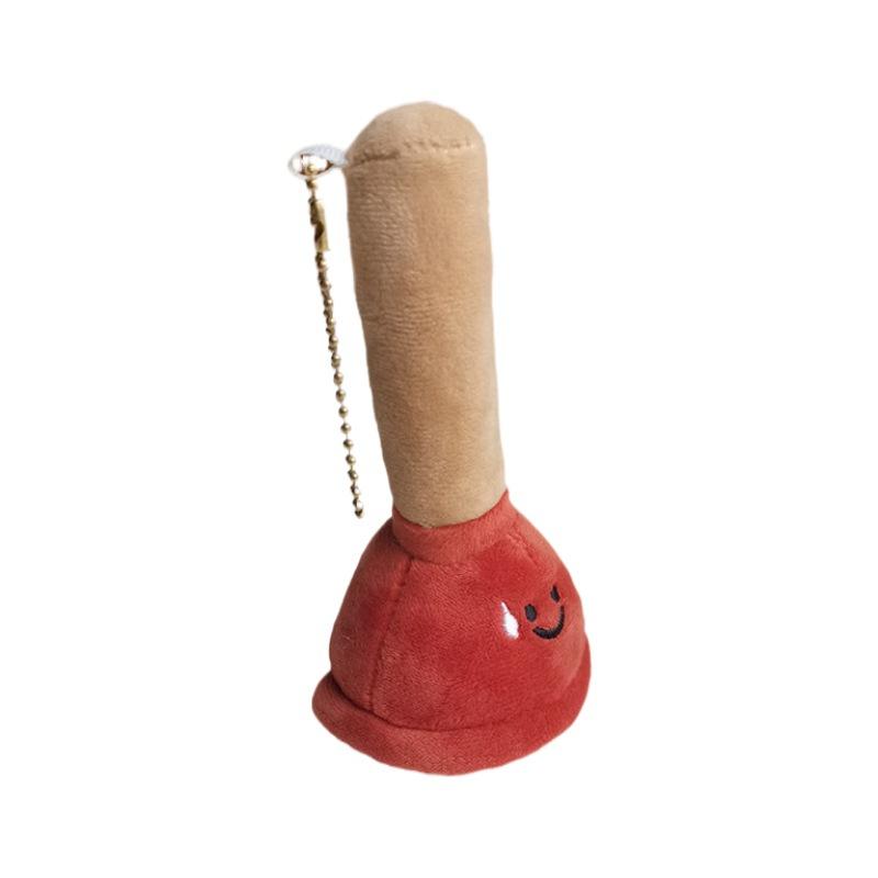 I Figured Out The Cute Spoof of Toilet Leather Toilet Toilet Stuffing Plush Doll Pendant Package Pendant