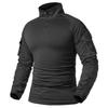 Herren Camouflage Tactical Shirt Langarm Combat T-Shirt Baumwolle Camo Uniform Shirts