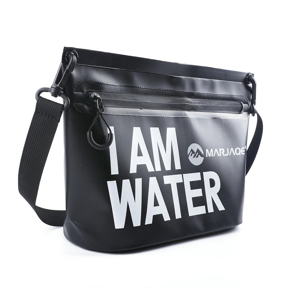 Waterproof Diving Shoulder Pack with Zipper PVC Swimming Shoulder Pack High-Capacity Portable Multifunctional for Camping Travel