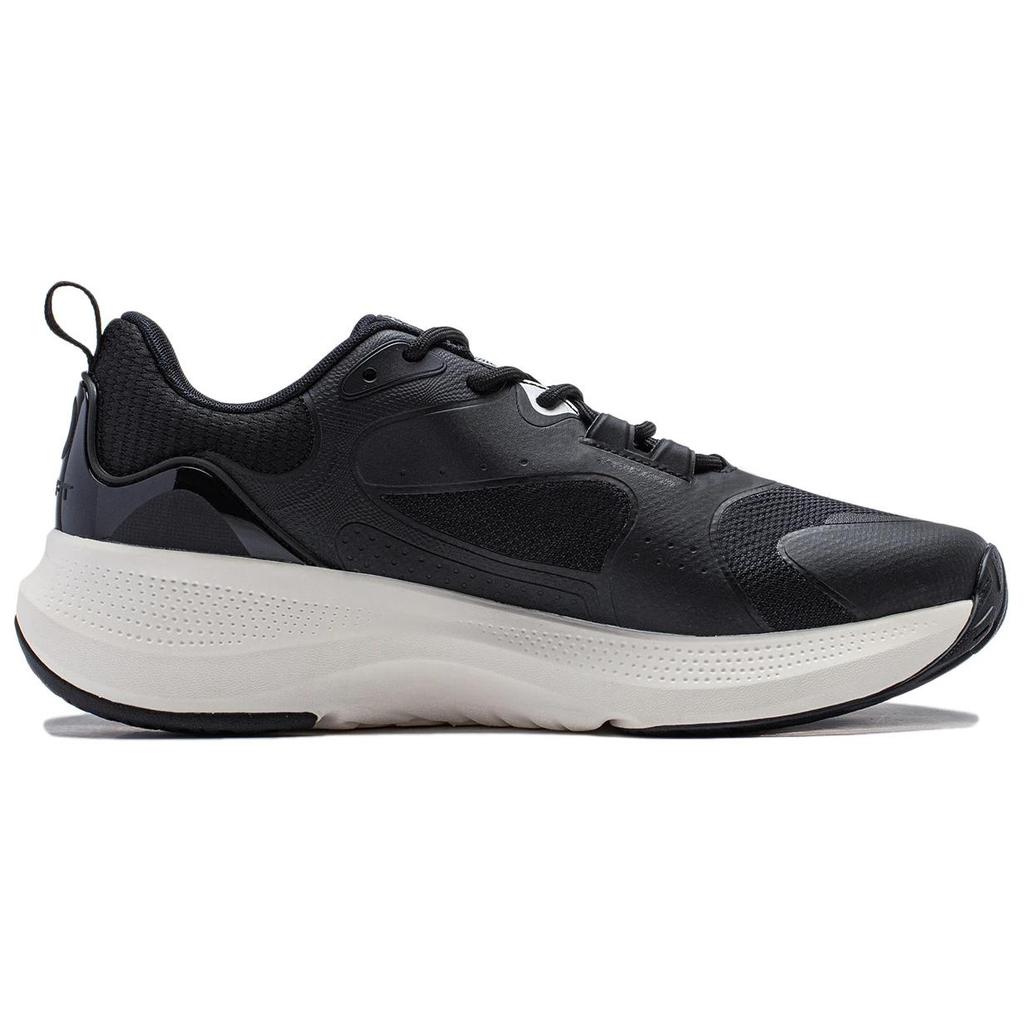 Li Ning Soft Element Respirabil Talpă Groasă Pantofi Casual Bărbați Adidași Negru AGLU011-3