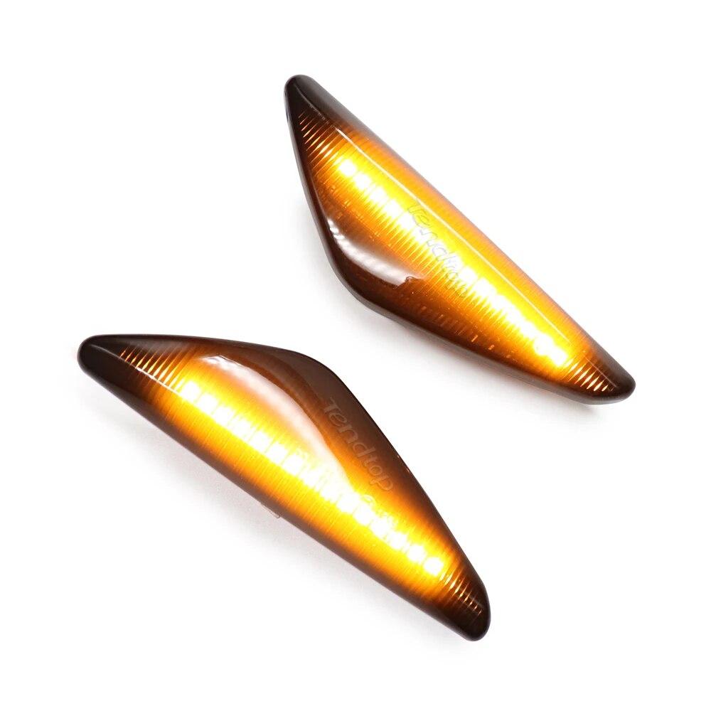 2PCS LED Dynamic Flowing LED Side Marker Turn Signal Lights  For BMW X5 E70 X6 E71 E72 X3 F25