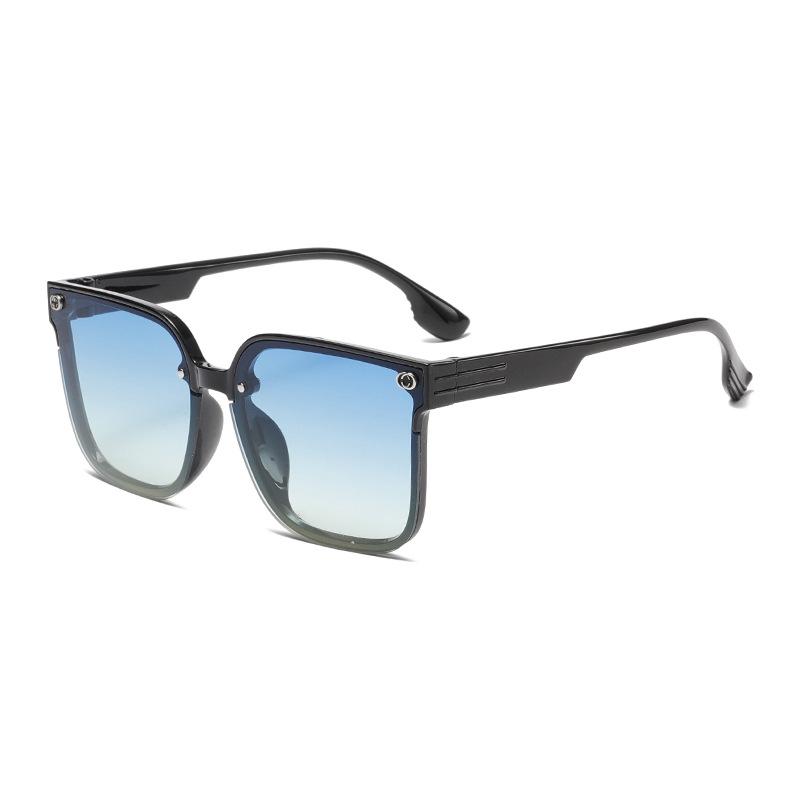 New square large frame light luxury style high-end sunglasses vacation sunglasses fashion European and American Internet celebrity glasses