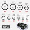 Fishing Rod Ceramic Guide Ring Repair Kit 40PCS Universal Reusable Saltwater Freshwater Fishing Accessories