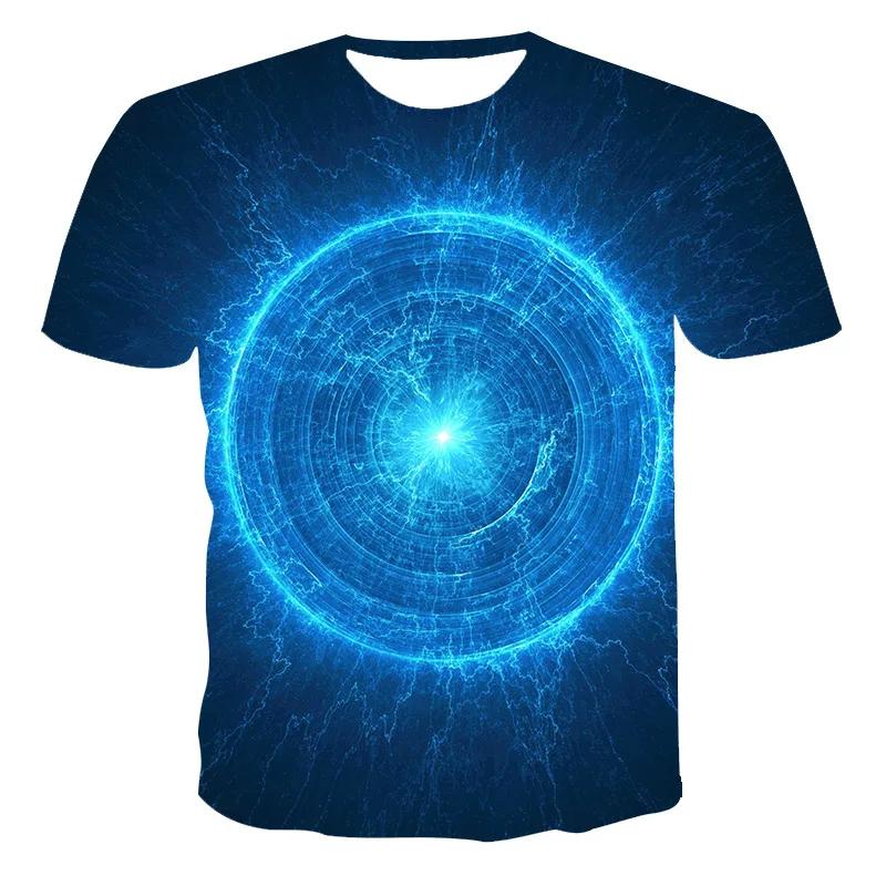3d Abstract Printing T-shirt For Men And Children Summer Fashion Casual Personality Trend Hip Hop Breathable Thin Cool Top