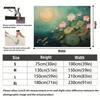 1pc Serene Moonlit Lotus  Koi Fish Tapestry  Vibrant Wall Hanging for Living Room Bedroom or Party Decor Polyester No Elec