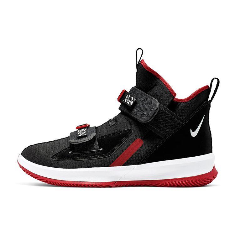 

Мужские кроссовки Nike LeBron Soldier 13 Bred черные университетски-красные AR4225-003