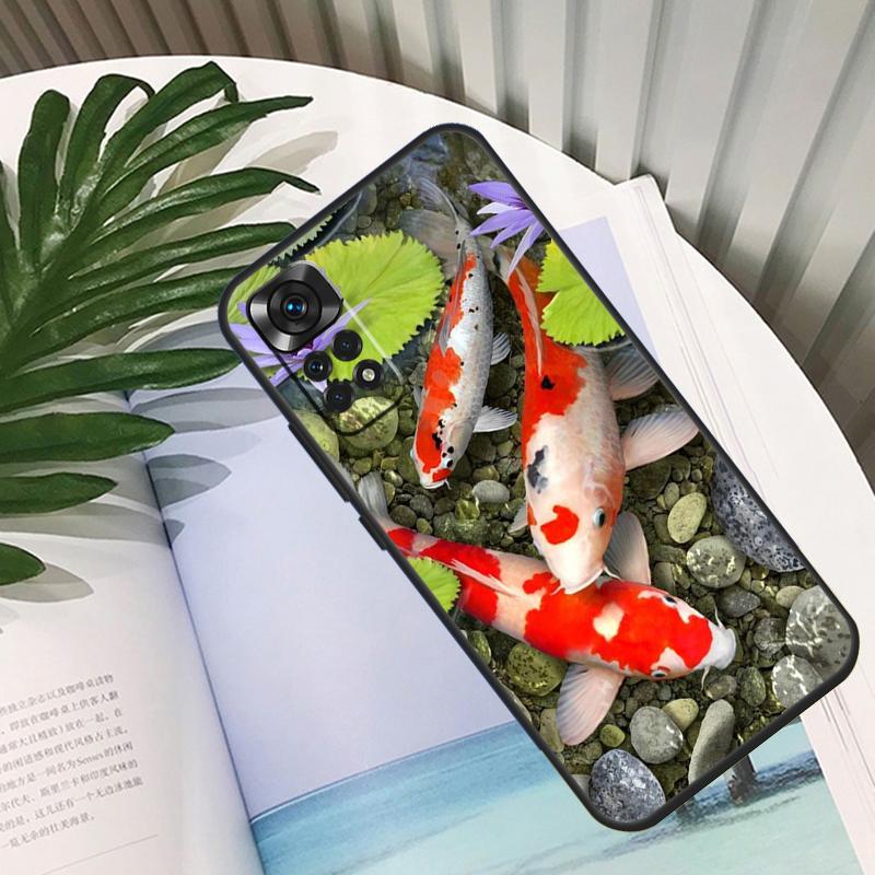 Koi Fish Carp Funda For Xiaomi Redmi Note 14 13 10 11 12 15 Pro Plus Case For Redmi 15C 14C 10C 12C 13C 15