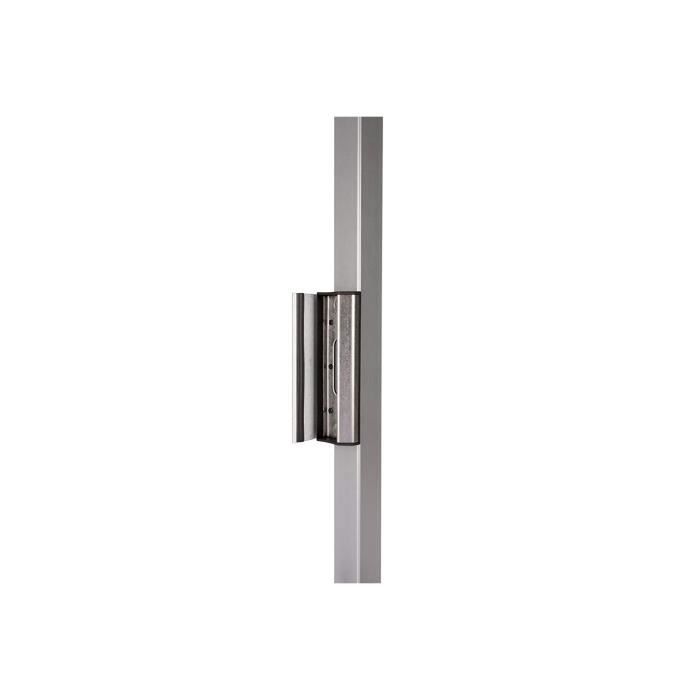 Locinox gâche réglable type industriel en acier inoxydable pour profils carrés en ral 6005, vert
