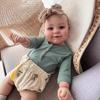 60CM Reborn Toddler Popular Cute Girl Maddie Doll with hand-Root Hair Soft Cuddle Body High Quality Doll