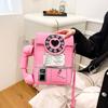Fashion Solid PU Sweet Youth Women's Bags 2026 High Quality Sewing Thread Crossbody Bag on Sale Package Cover Type Shoulder Bags